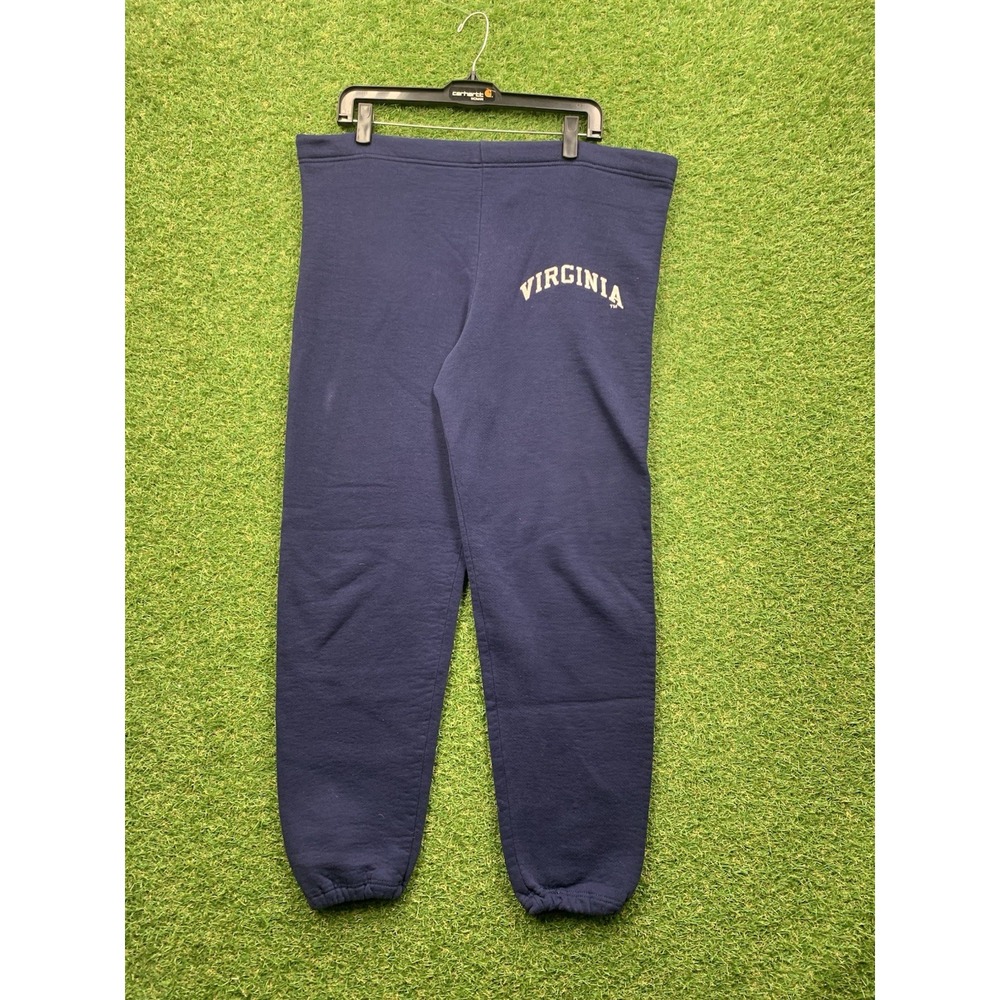 Virginia Cavaliers Sweatpants Mens Medium Russell Athletic Joggers 90s Blue